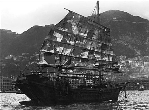 中国,船,港口,20世纪