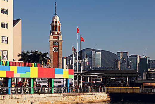 香港九龙火车站尖沙嘴大钟楼
