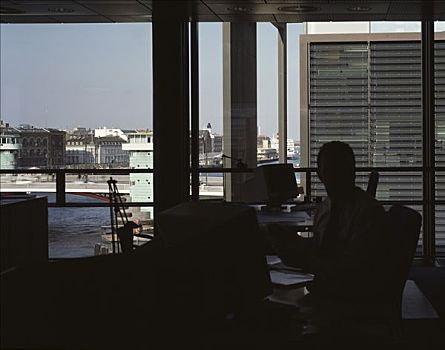 瑞典北欧联合银行,风景,室外,河,开放式格局,办公室