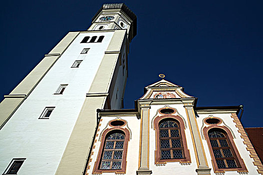 教堂,寺院,圣芳济修会,聚集,巴伐利亚,德国,欧洲