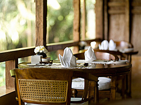 桌面布置,餐馆,巴厘岛,印度尼西亚