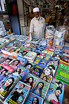 新加坡,小印度,印度,杂志,顾客