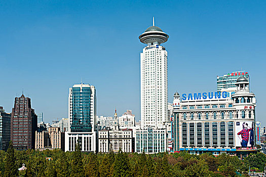 摩天大楼,公园,酒店,上海,新世界,风景,博物馆,城市规划,中国,亚洲