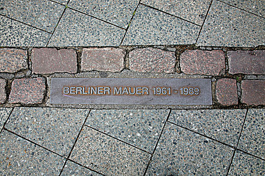 标记,场地,柏林墙,柏林,德国,欧洲