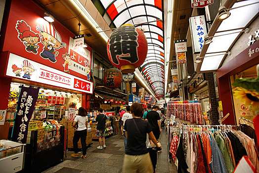 日本,大阪,商业街