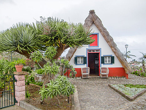 传统,房子,马德拉岛