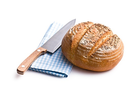 圆,面包,刀