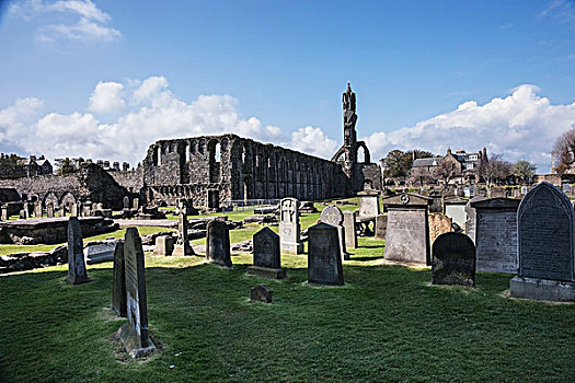 大教堂,圣徒,墓地,苏格兰