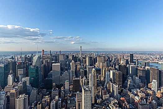俯视纽约曼哈顿