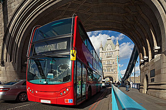 著名,塔桥,伦敦,英国