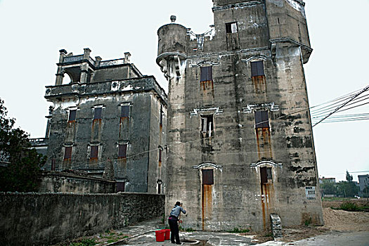 女人,水,正面,乡村,中国