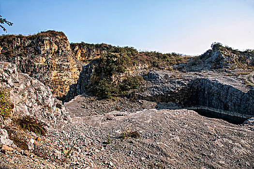 重庆渝北区矿山公园岩石