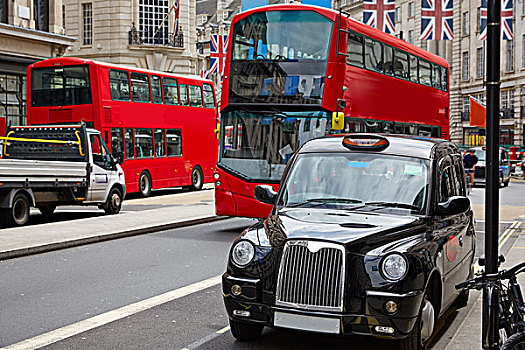 伦敦,巴士,出租车,街道,威斯敏斯特,英国,英格兰