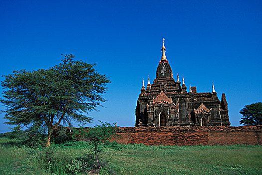 建筑,庙宇,蒲甘,缅甸