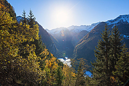 山林,高处,巴德加斯坦,萨尔茨堡州,奥地利