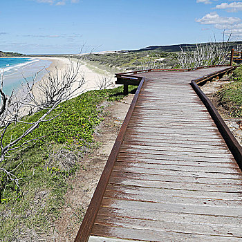 澳大利亚,人行道,海滩,赫维湾,弗雷泽岛,乐园,概念,放松