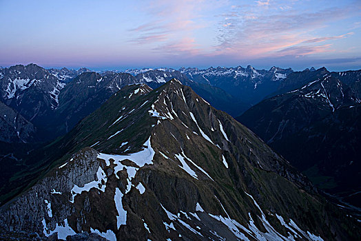 顶峰,阿尔卑斯山,提洛尔,奥地利