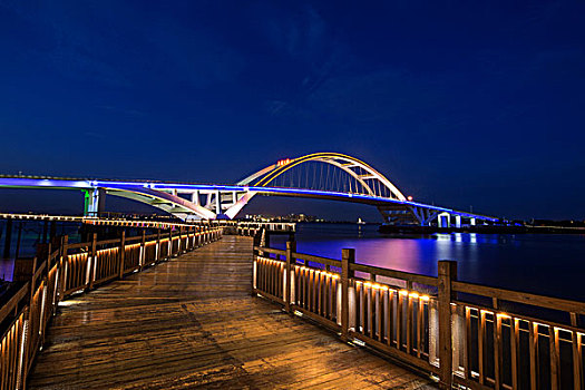 五缘湾大桥夜景