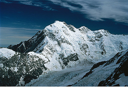 积雪,山峦,南阿尔卑斯山,南岛,新西兰