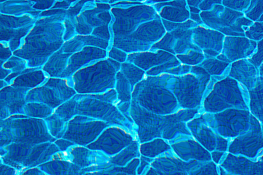 蓝色,游泳池