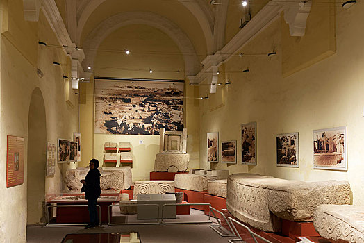 大厅,考古博物馆,瓦莱塔市,马耳他,欧洲