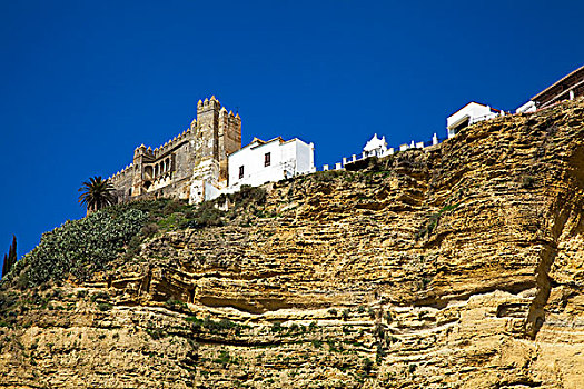 安达卢西亚,西班牙,老城,悬崖