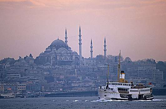航行,蓝色清真寺,圣徒,索菲亚,伊斯坦布尔