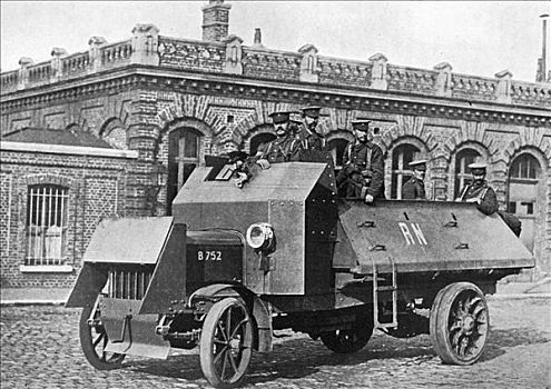 英国人,装甲车,第一次世界大战