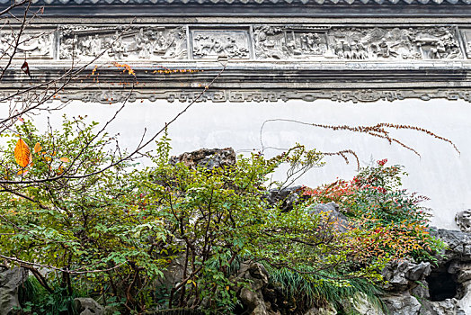 杭州胡雪岩故居江南庭院砖雕
