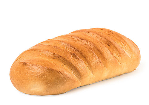 面包,隔绝,白色背景