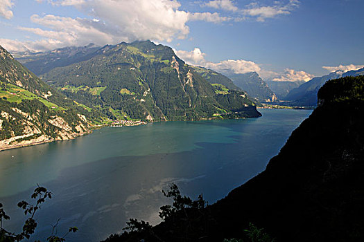 琉森湖,瑞士,欧洲