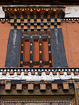 仰视,宗派寺院,不丹,山谷,地区