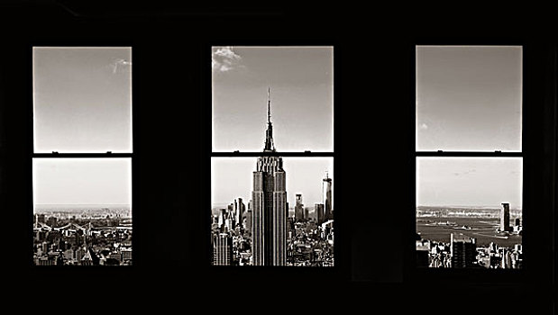 纽约,帝国大厦,天际线,七月,地标,最高,建筑,40岁