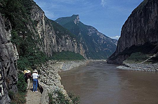 亚洲,中国,长江,三峡,风景,入口,峡谷