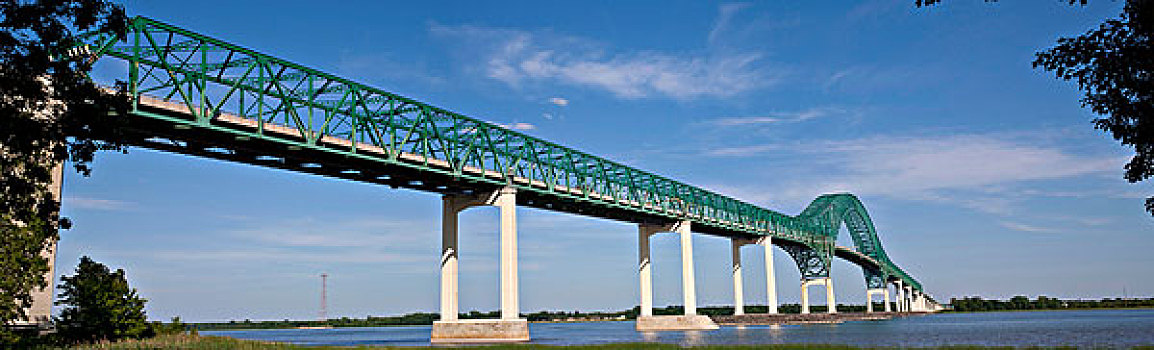 桥,三个,河,魁北克,加拿大