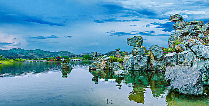 江苏省南京市银杏湖公园自然景观