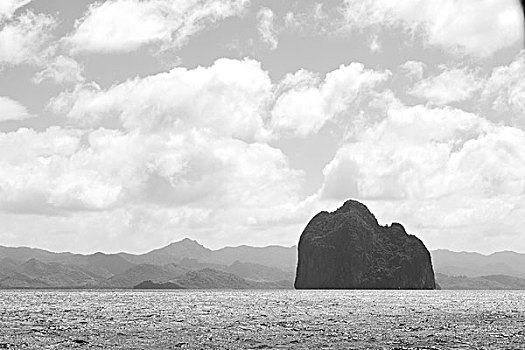 菲律宾,岛屿,太平洋,海洋,云,风景,船