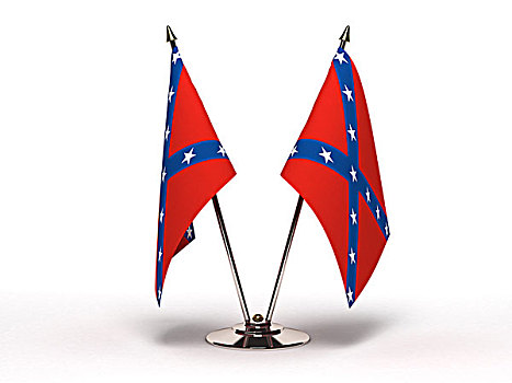 微型,旗帜,南部联邦,隔绝