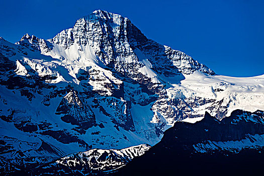 山峦,少女峰,伯尔尼阿尔卑斯山,瑞士