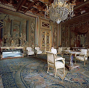 室内,枫丹白露,宫殿,16世纪,艺术家,未知