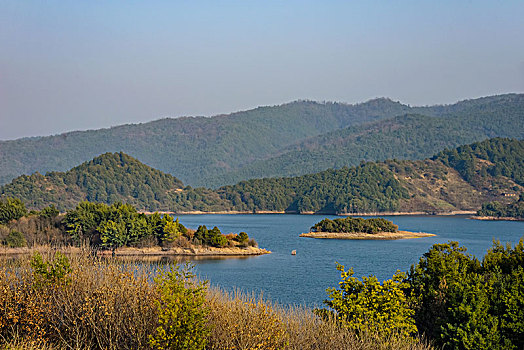 凇花坝水库全景