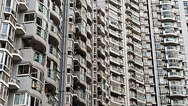 一堆,公寓,上海,中国