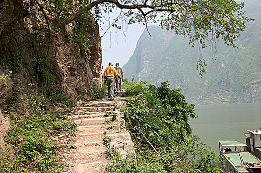 峡谷,乡村,三峡,长江,中国