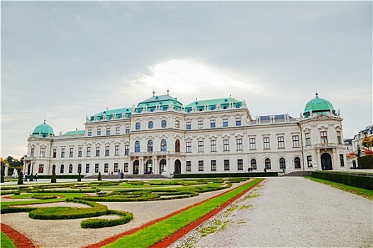 美景宫,维也纳,奥地利,早晨