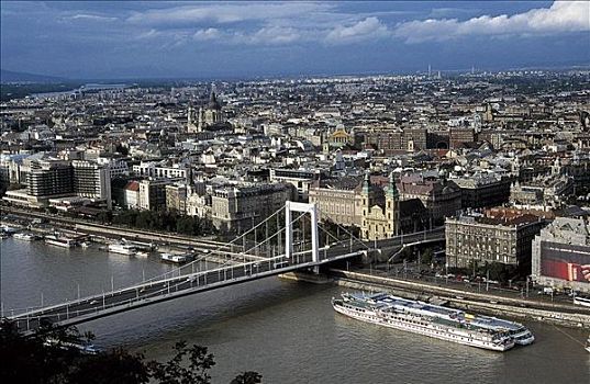 布达佩斯,桥,匈牙利,欧洲,欧盟新成员