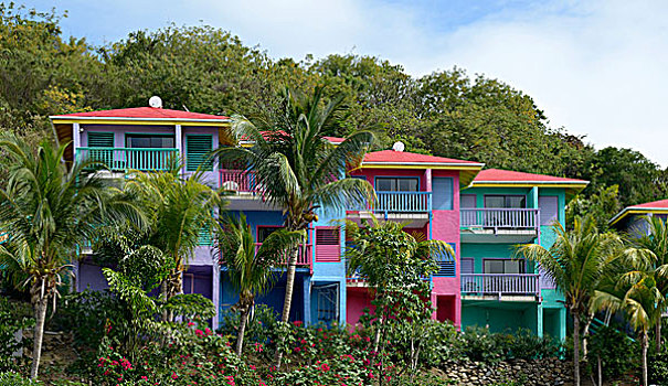 加勒比,英属维京群岛,维京果岛,租赁,和谐,湾,胜地,码头,声音