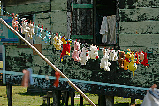 毛绒玩具,晾衣绳,尼加拉瓜