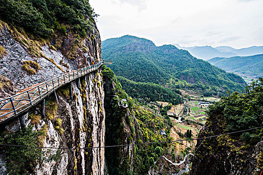 浙江雁荡山空中栈道