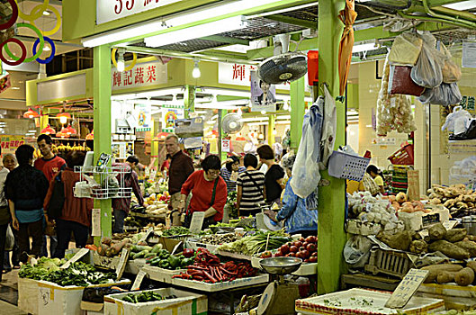 湾仔,市场,香港