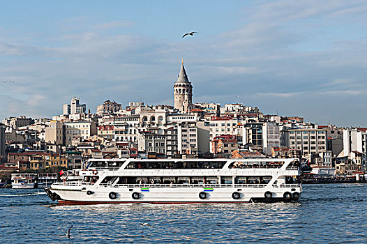 船,博斯普鲁斯海峡,海峡,伊斯坦布尔,土耳其